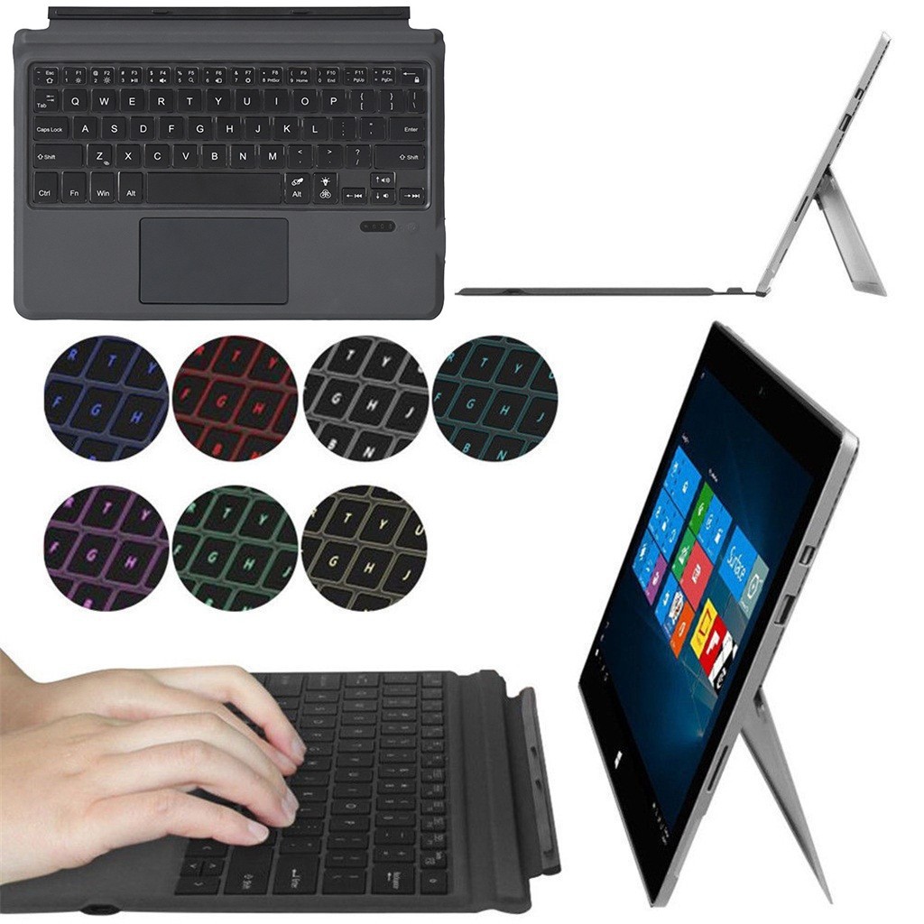 Bàn phím máy tính bảng Bluetooth 3.0 Type-C không dây cho Microsoft Surface Pro 3 / 4 / 5 / 6 / 7 / Go / Go2