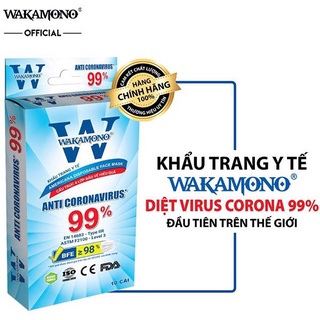 Khẩu trang Wakamono diệt virus Corona 99.99%