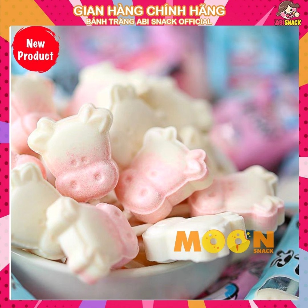 300g Kẹo Cây Cứng Vị Sữa và Dâu Milk Candy kẹo que trẻ em ngon ngon đóng gói túi zip sạch đẹp