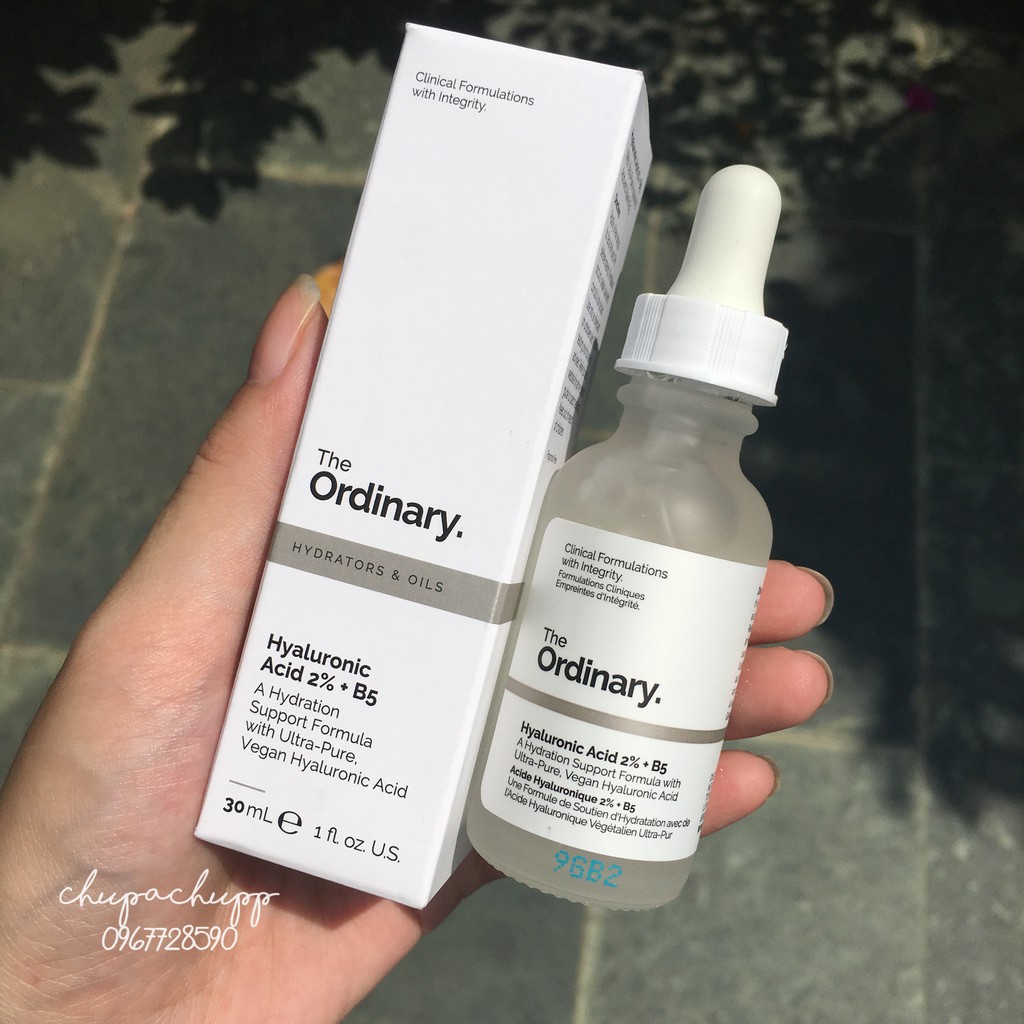 Tinh chất Serum dưỡng ẩm, cấp nước, hồi phục da The Ordinary Hyaluronic Acid 2% + B5