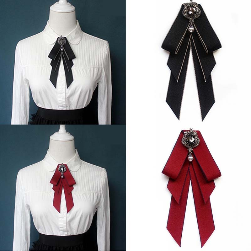 Nơ Ruy Băng Thắt Sẵn Phong Cách Vintage Thời Trang