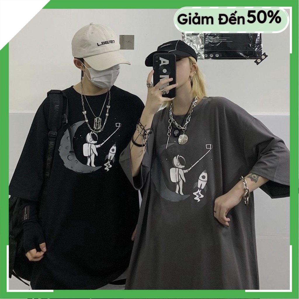 Áo phông nam nữ - Áo thun nam nữ unisex tay lỡ form rộng chất 100% COTTON in hình mèo máy | BigBuy360 - bigbuy360.vn
