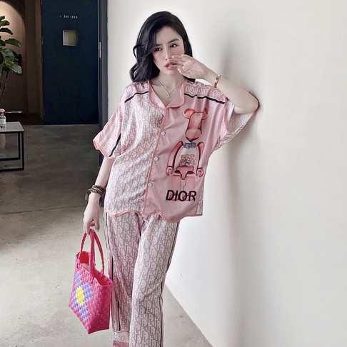 ĐỒ BỘ NGỦ DÀI NỮ SET LỤA BỘ NGẮN TAY THỜI TRANG NỮ (HÀNG CHẤT LƯỢNG)