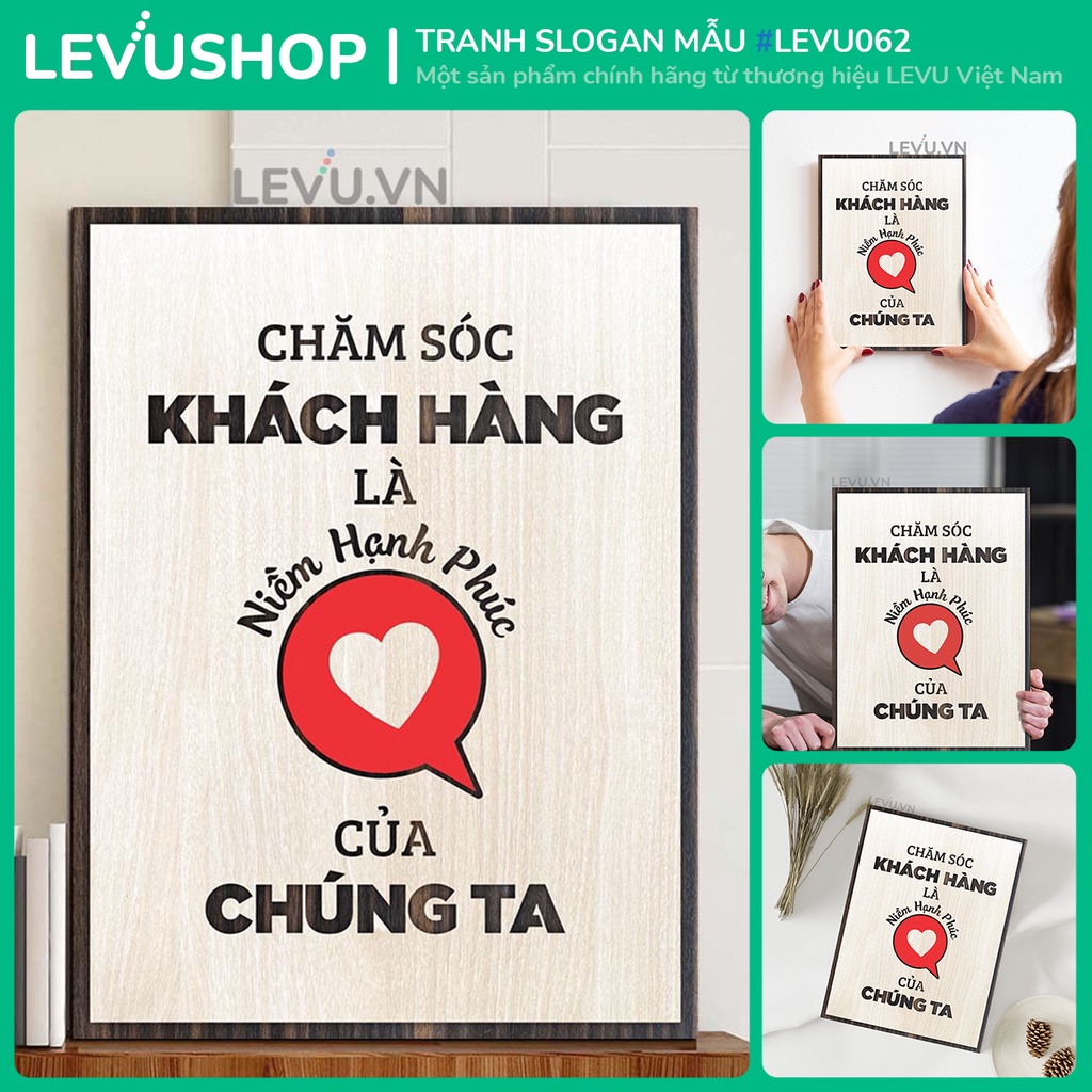 Tranh Decor truyền động lực kinh doanh bán hàng LEVU062 treo tường trang trí phòng làm việc