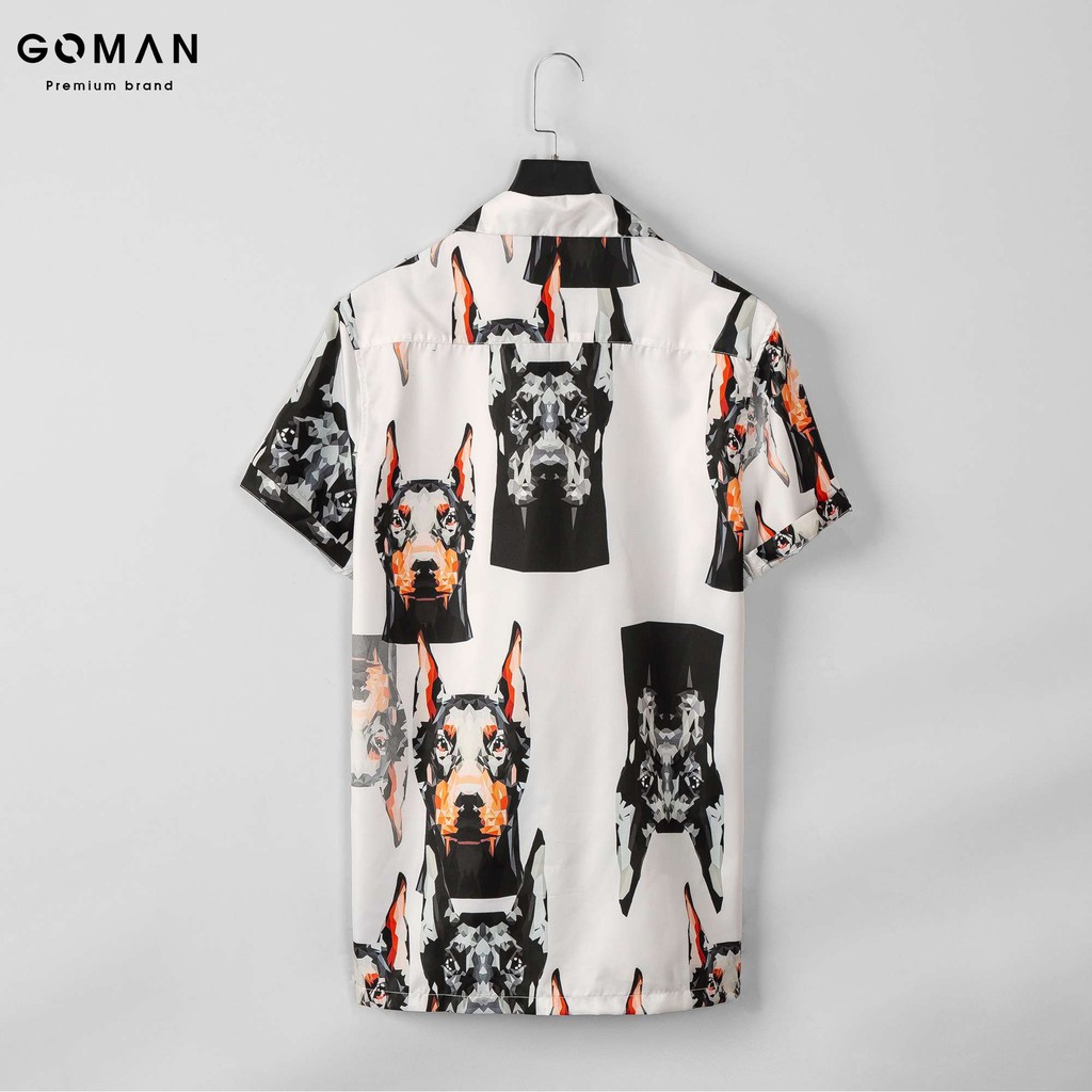 Áo sơ mi nam họa tiết GOMAN vải Lụa thoáng mát, không nhăn form suông SM004 | BigBuy360 - bigbuy360.vn