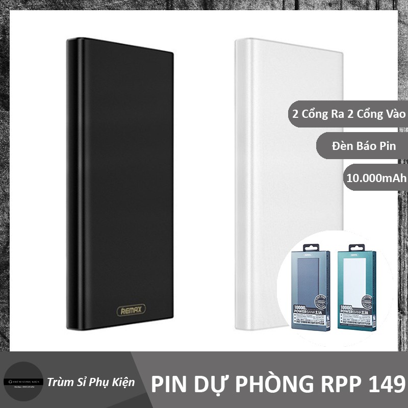 Pin dự phòng chính hãng 10000mah Remax RPP-149