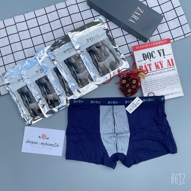 [BÁN SỈ]10 quần sịp nhật cotton 100% có túi zip bạc (shop bao chất và giá)