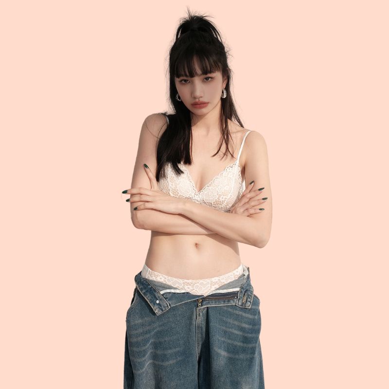 Áo Lót Nữ Mút Mỏng Nâng Ngực Sexy SU Official, Áo Bra 2 Dây Cài Sau 3008