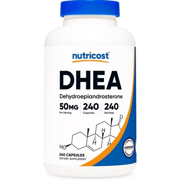 Nutricost DHEA 50mg Viên Uống Hỗ Trợ Sinh Lý, Cân Bằng Nội Tiết Tố (240 Viên)