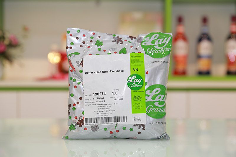 GIA VỊ ƯỚP THỊT DONER SPICE NBA 190274  1000g - RỒNG XANH FOODS
