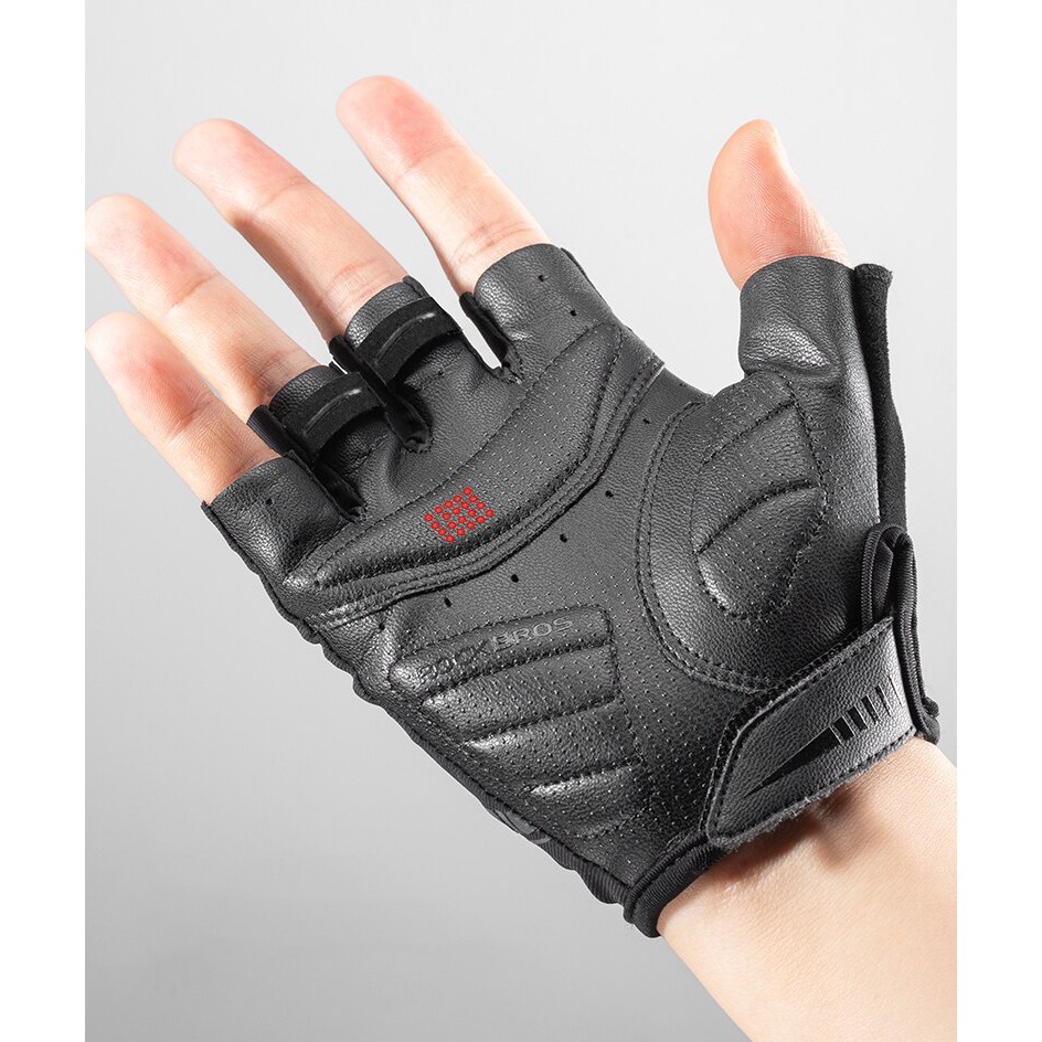 ROCKBROS Gloves MTB Road Male High Reflective Anti-Slip Shockproof Fingerless