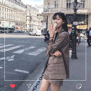 Sét kẻ caro thời trang hót hít