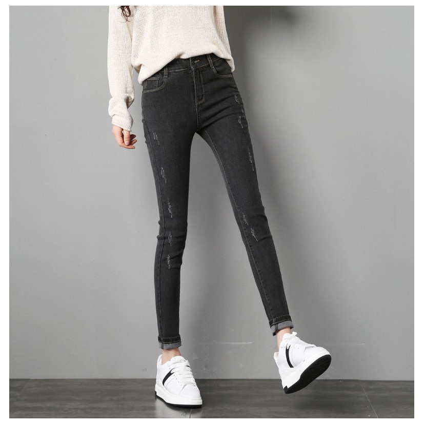 [Mã FAMAYWA giảm 10K đơn 50K] Quần jean nữ cao cấp VNXK cào nhẹ lai thường FREESHIP | BigBuy360 - bigbuy360.vn