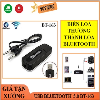 USB Bluetooth 5.0 BT-163 Âm Thanh Chuyển Loa Thường Thành Loa Bluetooth