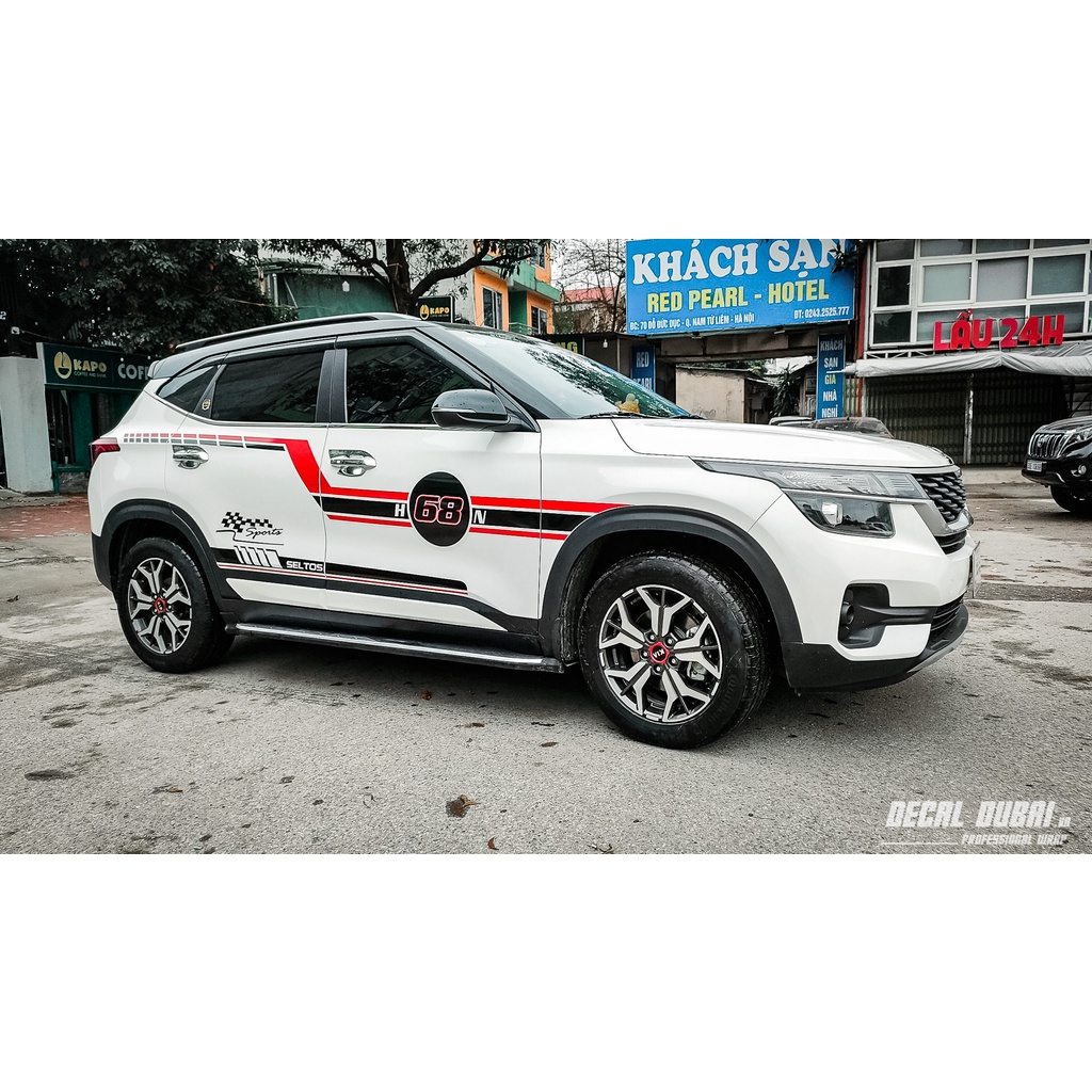 Tem xe Kia seltos phong cách thể thao