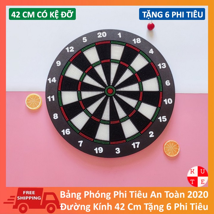 Bảng Phóng Phi Tiêu An Toàn Loại Lớn 42 Cm Tặng 6 Phi Tiêu