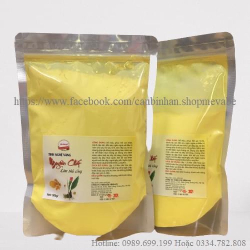 Tinh bột nghệ vàng gói 500g