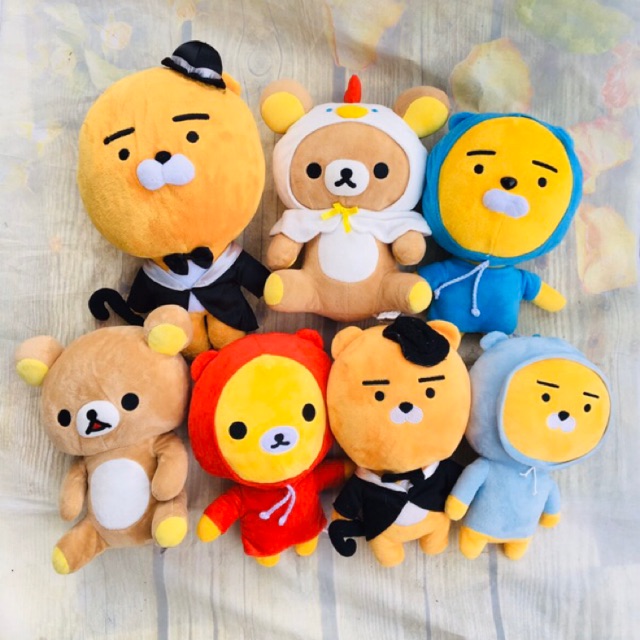 H1)Gấu bông kakoa, rian, rila, đào 30-40cm