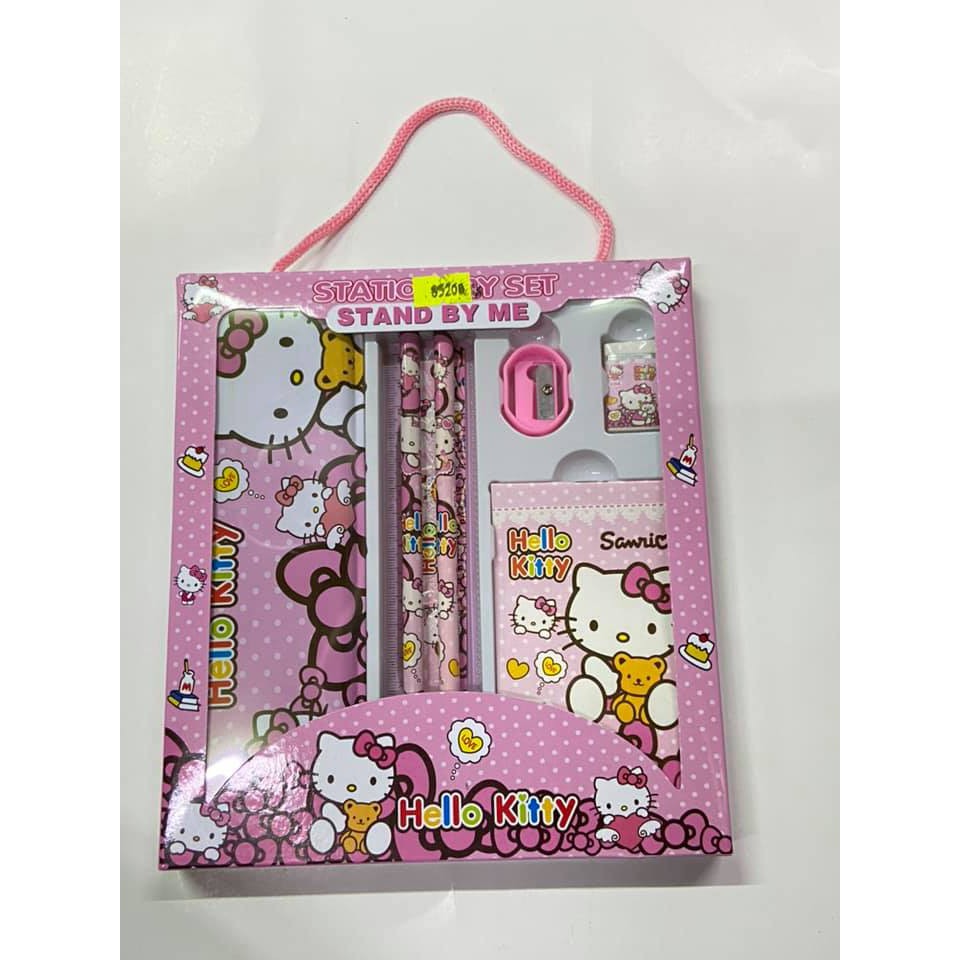 Bộ dụng cụ học tập 7 món cho bé - Hello Kitty