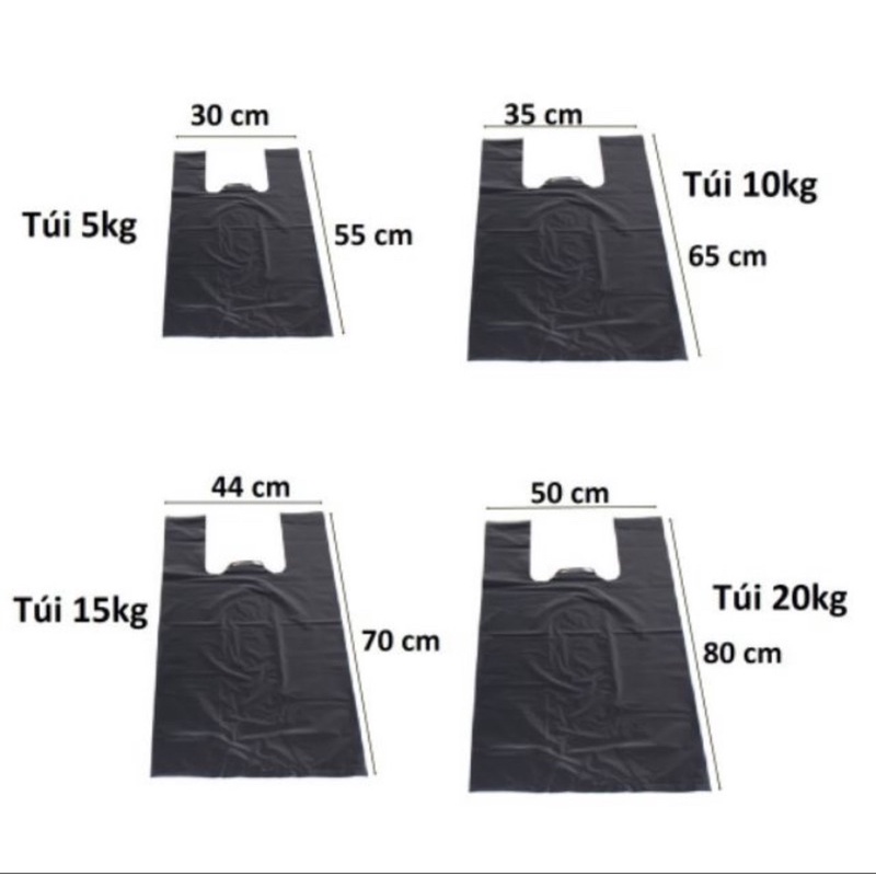 SỈ 1KG TÚI BÓNG ĐEN ĐỰNG RÁC, ĐÓNG HÀNG