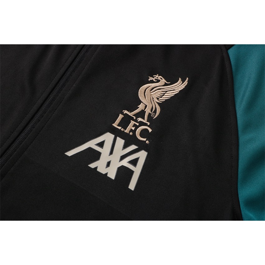 Áo Khoác Bóng Đá Dài Tay Có Khóa Kéo Size S-2XL 21-22 LFC Thời Trang Cho Nam