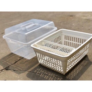 GIỎ ÚP BÁT CÓ NẮP INOMATA NHẬT BẢN