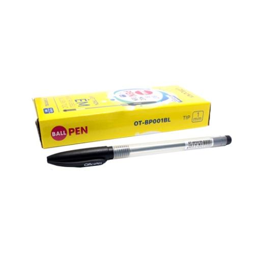 Hộp Bút Bi Mực Đen - Officetex OTBP001BL - 8935276451466
