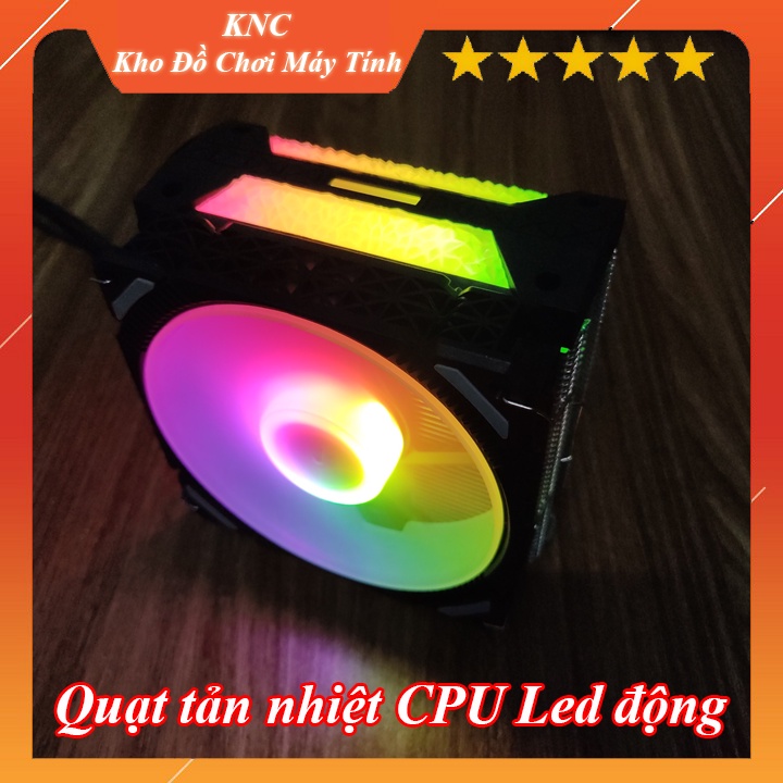 Quạt Tản Nhiệt Làm Mát CPU TS-M400 Led ARGB 4 Ống Đồng Tản Nhiệt, Led Tự Đảo Màu