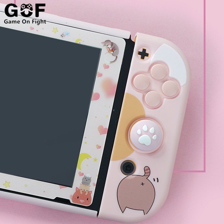 Ốp bảo vệ nút điều khiển máy chơi game Nintendo Switch hình dấu chân mèo nhiều màu sắc tùy chọn | BigBuy360 - bigbuy360.vn