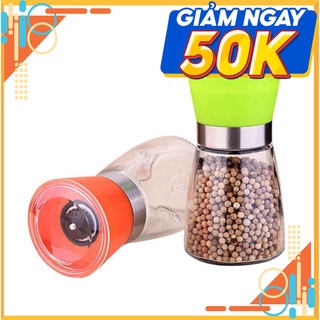 Dụng cụ xay tiêu cầm tay trong suốt - Lọ xay hạt tiêu cầm tay siêu nhanh bằng nhựa