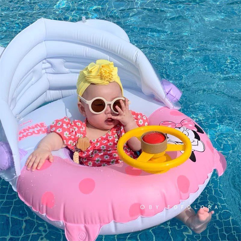 Phao Bơi Micky Cho Bé 0-4 Tuổi Kèm Bơm