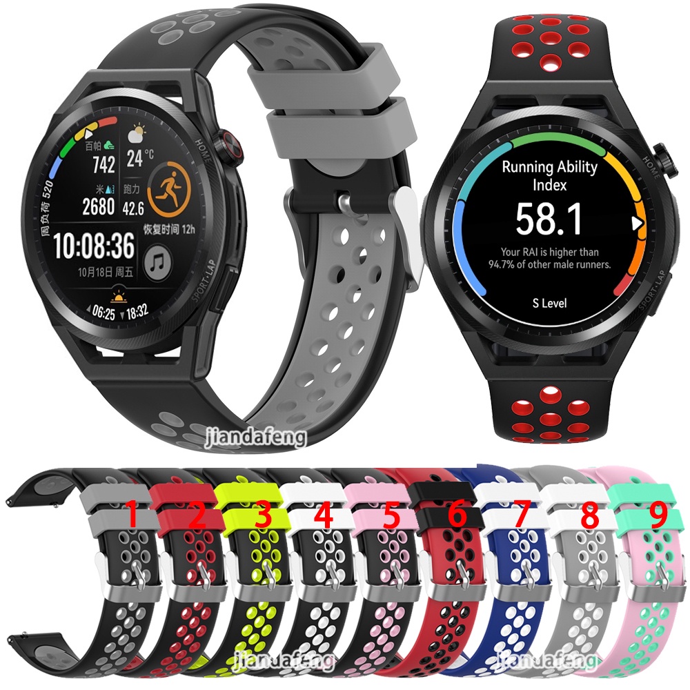 Dây Đeo Thể Thao Hai Đầu Thoáng Khí Cho Đồng Hồ Thông Minh HUAWEI WATCH GT Runner 46mm