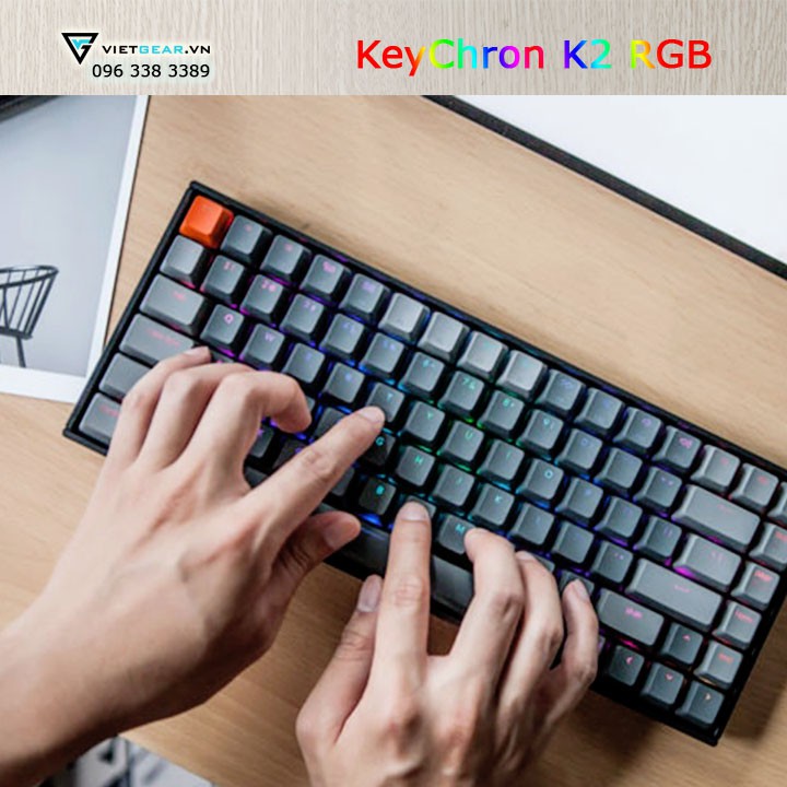 [Mã ELHAMSG giảm 7% đơn 500K] Bàn phím cơ Keychron K2, led RGB, có bluetooth | BigBuy360 - bigbuy360.vn