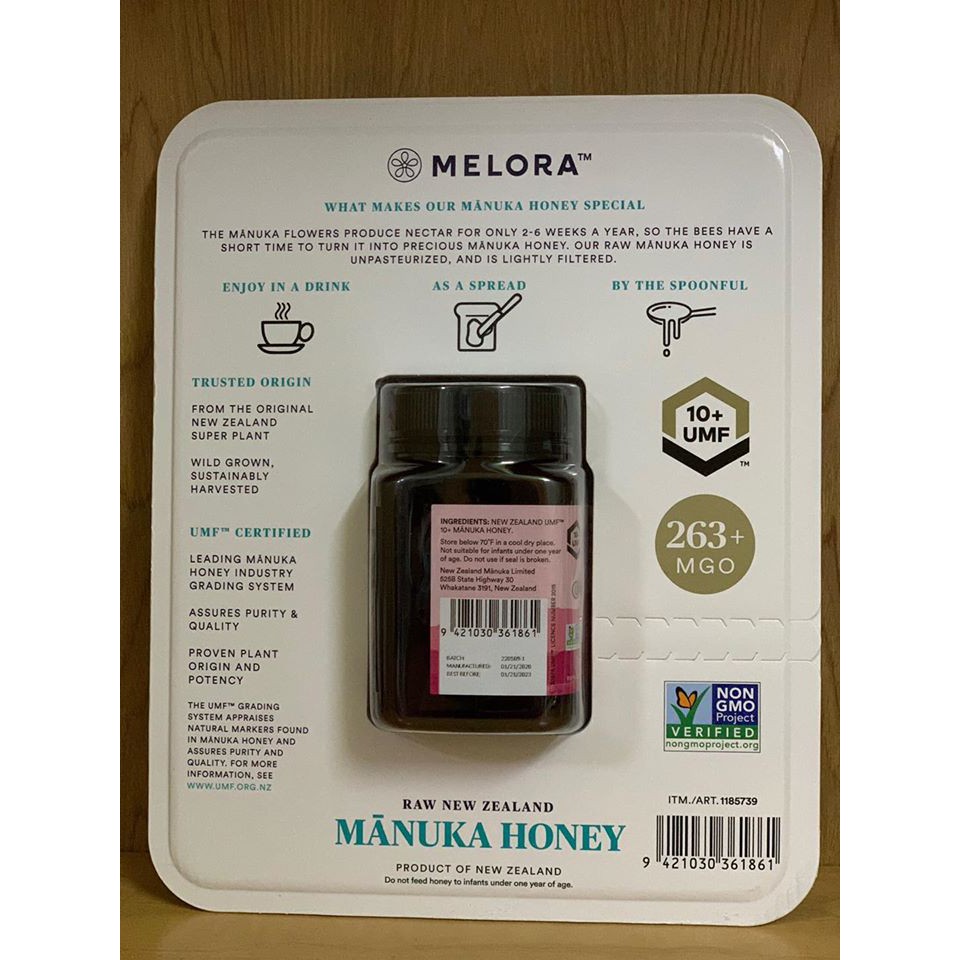 Mật ong Melora Manuka Honey 500g - New zealand
