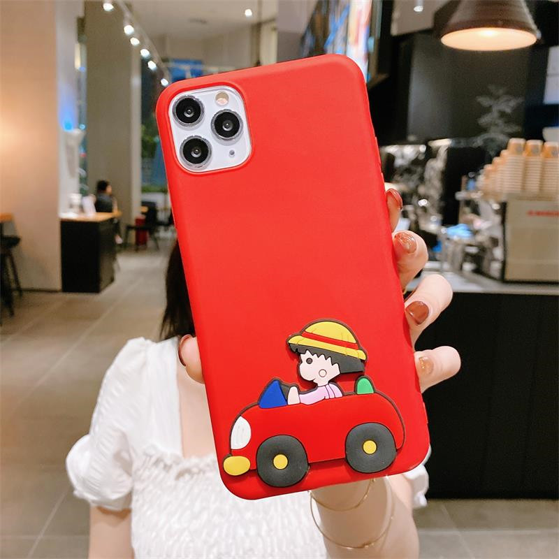 Ốp điện thoại 3D Cartoon cute Crayon Sakura Momoko phone case cho SAMSUNG NOTE 20 ULTRA NOTE 5 S10 5G A10E S20FE M30S S21 PLUS soft shell