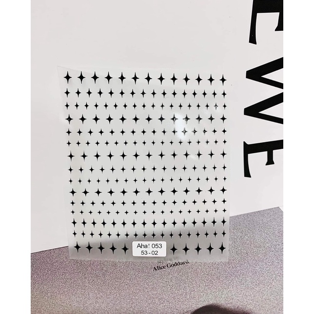 Sticker lụa sao - tim dán móng tay