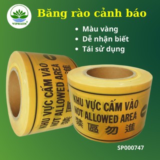 Cuộn dây rào công trình, Băng rào cảnh báo, Rào chắn khu vực cấm 100m (Cuộn)