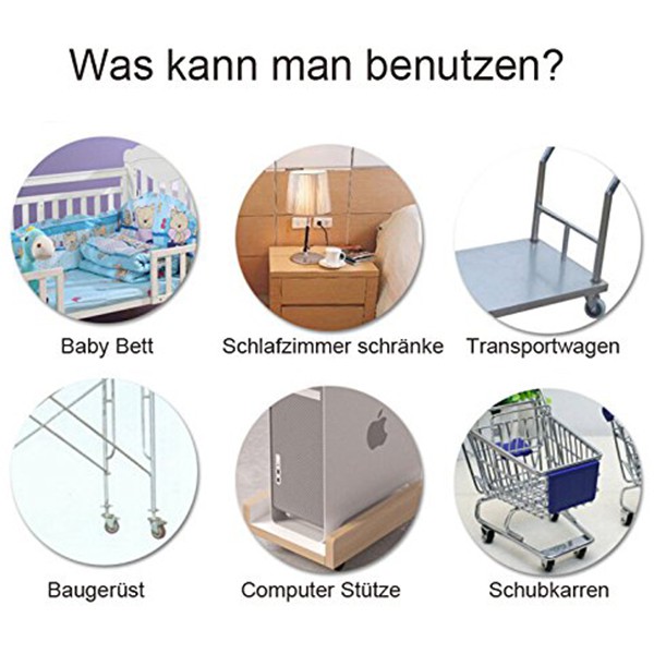 Bộ 4 bánh xe cho đồ nội thất | BigBuy360 - bigbuy360.vn