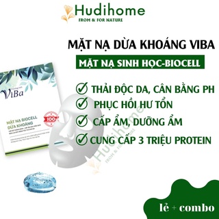 Mặt nạ biocell dừa khoáng viba cấp ẩm, chống lão hóa, dưỡng da 45g