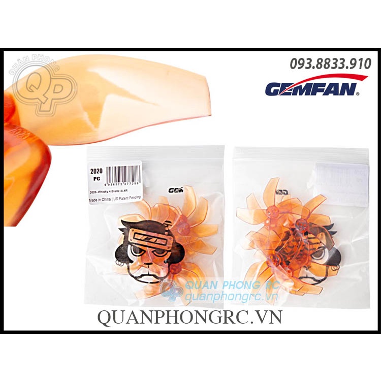 4 Cặp Cánh 4 Lá GEMFAN D51 4 Blades 2020 Cinewhoop Ducted Propellers (8 Cái)