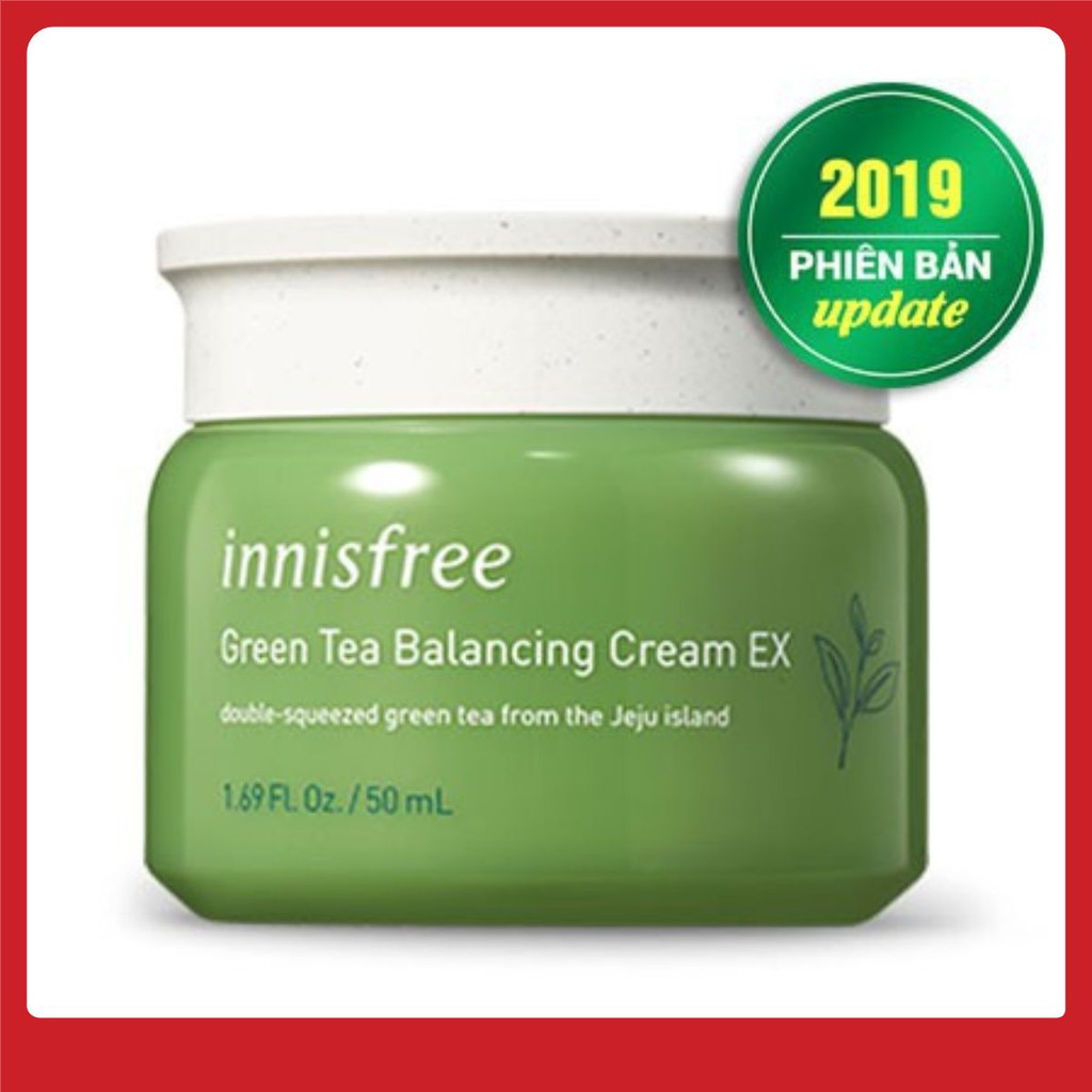 KEM DƯỠNG TRẮNG DA Trà Xanh Innisfree Green Tea Balancing Cream EX 5
