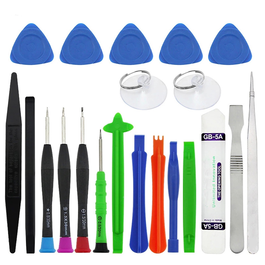 Bộ tua vít và dụng cụ tháo mở màn hình 21 in 1 giúp sửa chữa điện thoại di động, laptop, máy tính bảng