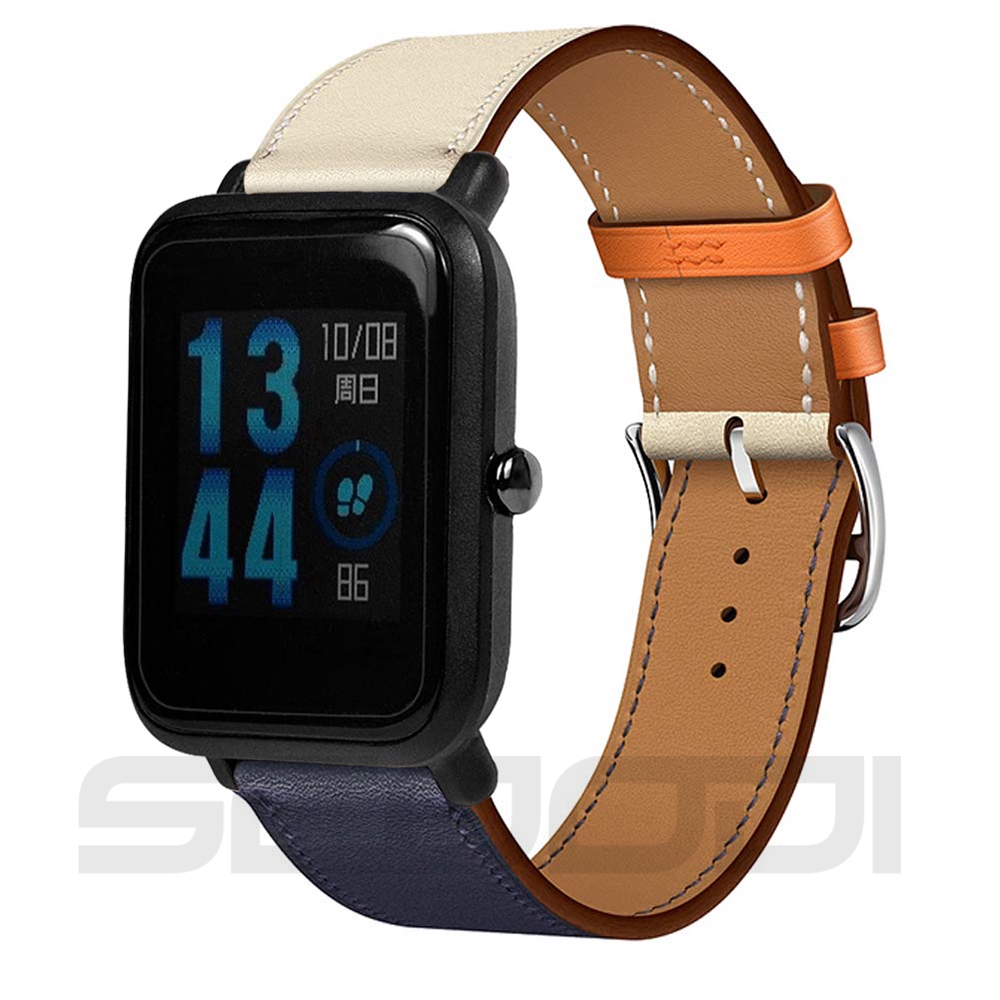 Dây Đeo Bằng Da Cho Đồng Hồ Thông Minh Xiaomi Huami Amazfit bip Lite 1S bip 3 / bip u pro / bip