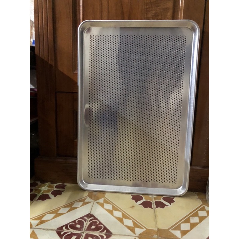 Khay phẳng lỗ 40x60cm khay nướng bánh phẳng lỗ mâm nướng phẳng lỗ 40x60cm
