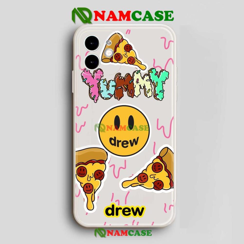 Ốp lưng iPhone Drew cạnh viền vuông silicon mềm dẻo cho iphone 6/6s/7/8/X/XS/XR/11/12/13 Pro Plus Max cute dễ thương đẹp