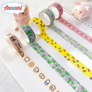 Băng Dính Washi Tape In Họa Tiết Hoa Tulip Trang Trí