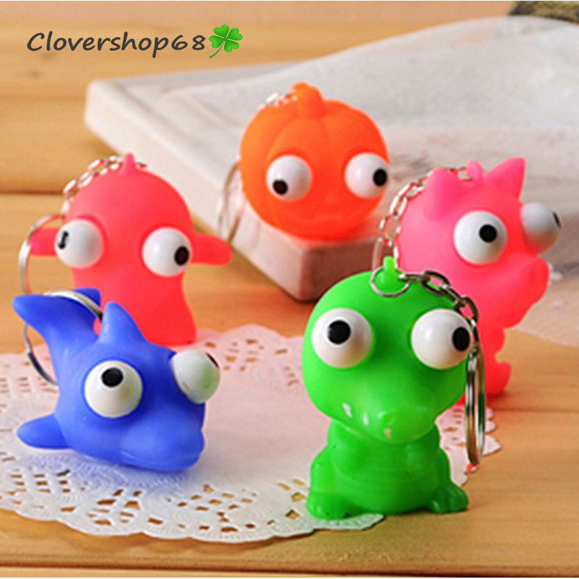 Móc Treo Chìa Khóa Hình Thú Mắt Lồi Siêu cute    🍀 Clovershop68 🍀