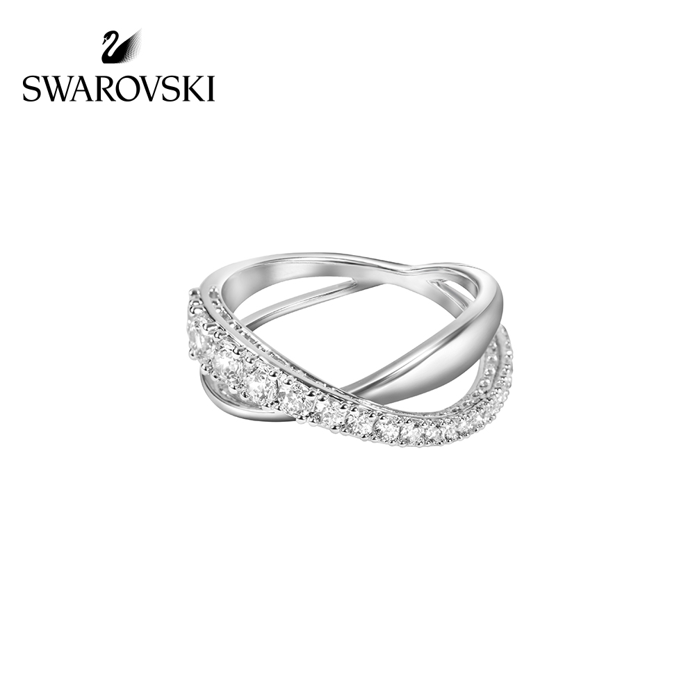 FREE SHIP Nhẫn Nữ Swarovski TWIST Thông minh[Wang Yibo Same Style Series] Ring Crystal FASHION cá tính Trang sức trang sức đeo THỜI TRANG