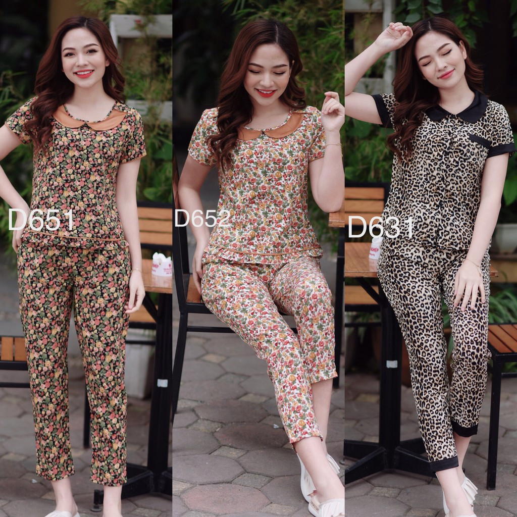 Bộ Mặc Nhà Nữ MÃ D651 -D653 - D631