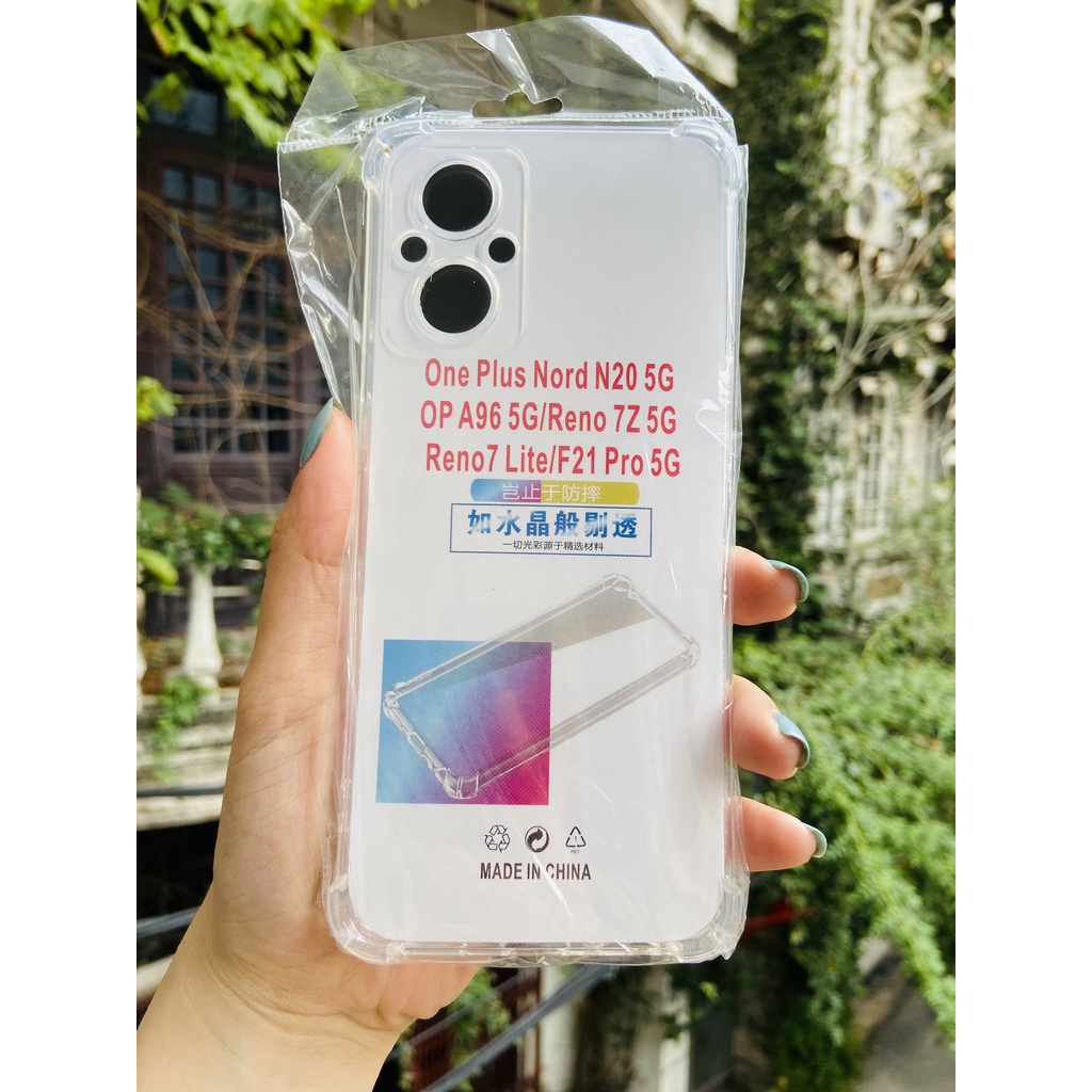 Ốp lưng chống sốc cho OPPO Reno 7Z 5G/7 Lite/7/6/5/6zf9/a3s/a9 2020/a15/a16/a16k dẻo trong suốt, mềm mịn, chống va đập
